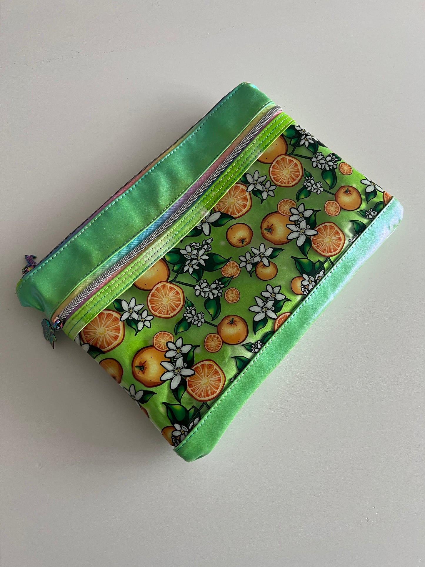 Oranges clear planner pouch