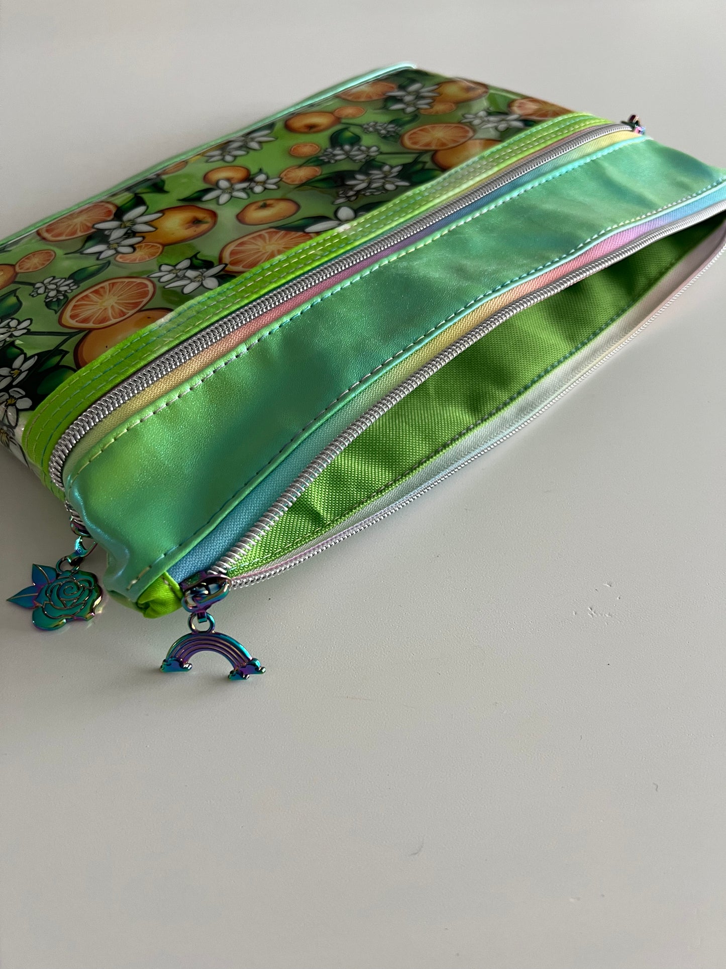 Oranges clear planner pouch